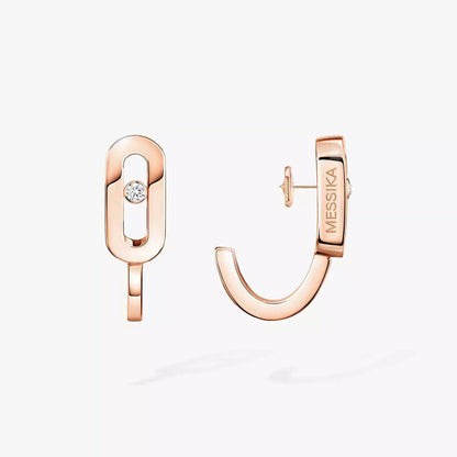 [Lume Jewels]Diamond Mini Hoop Earrings Move Classique