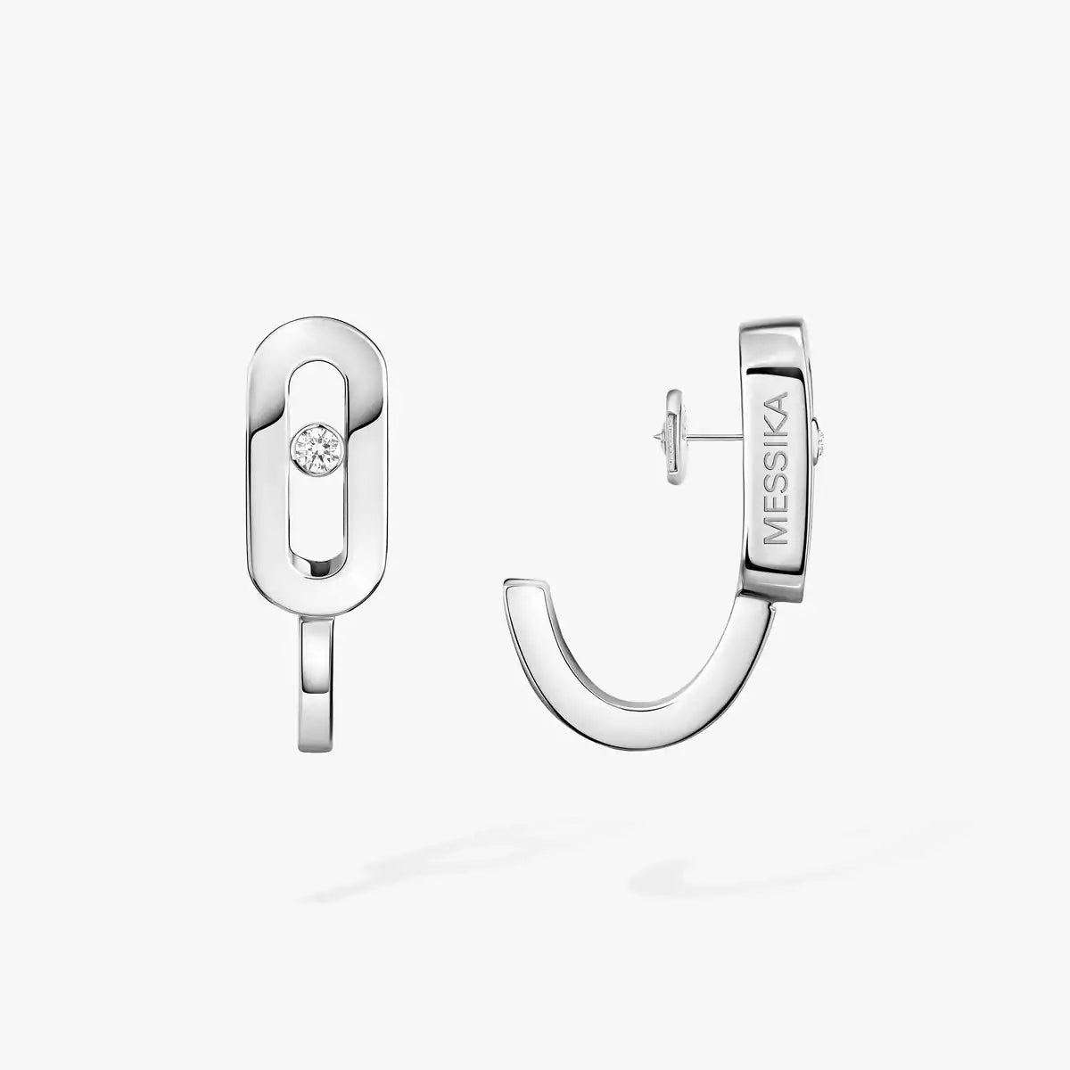 [Lume Jewels]Diamond Mini Hoop Earrings Move Classique