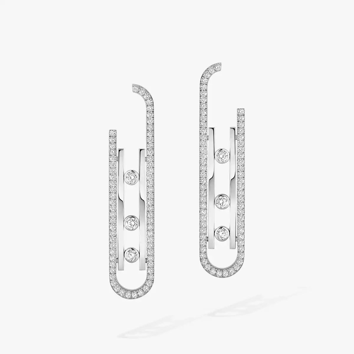 [Lume Jewels]Diamond Pendant Earrings Move 10Th
