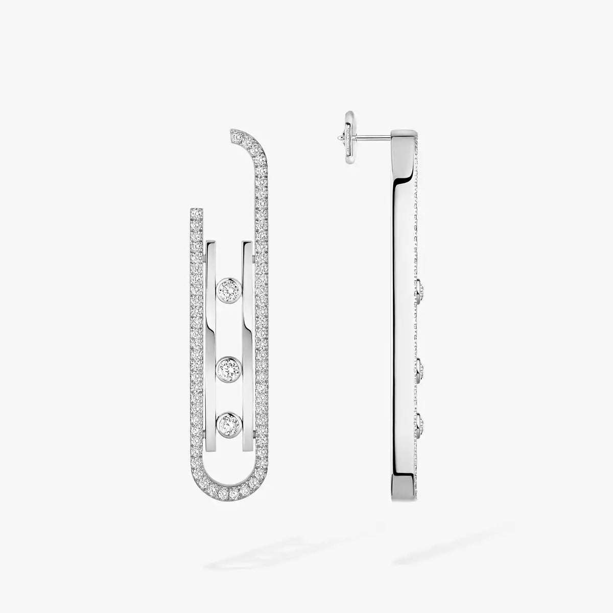[Lume Jewels]Diamond Pendant Earrings Move 10Th