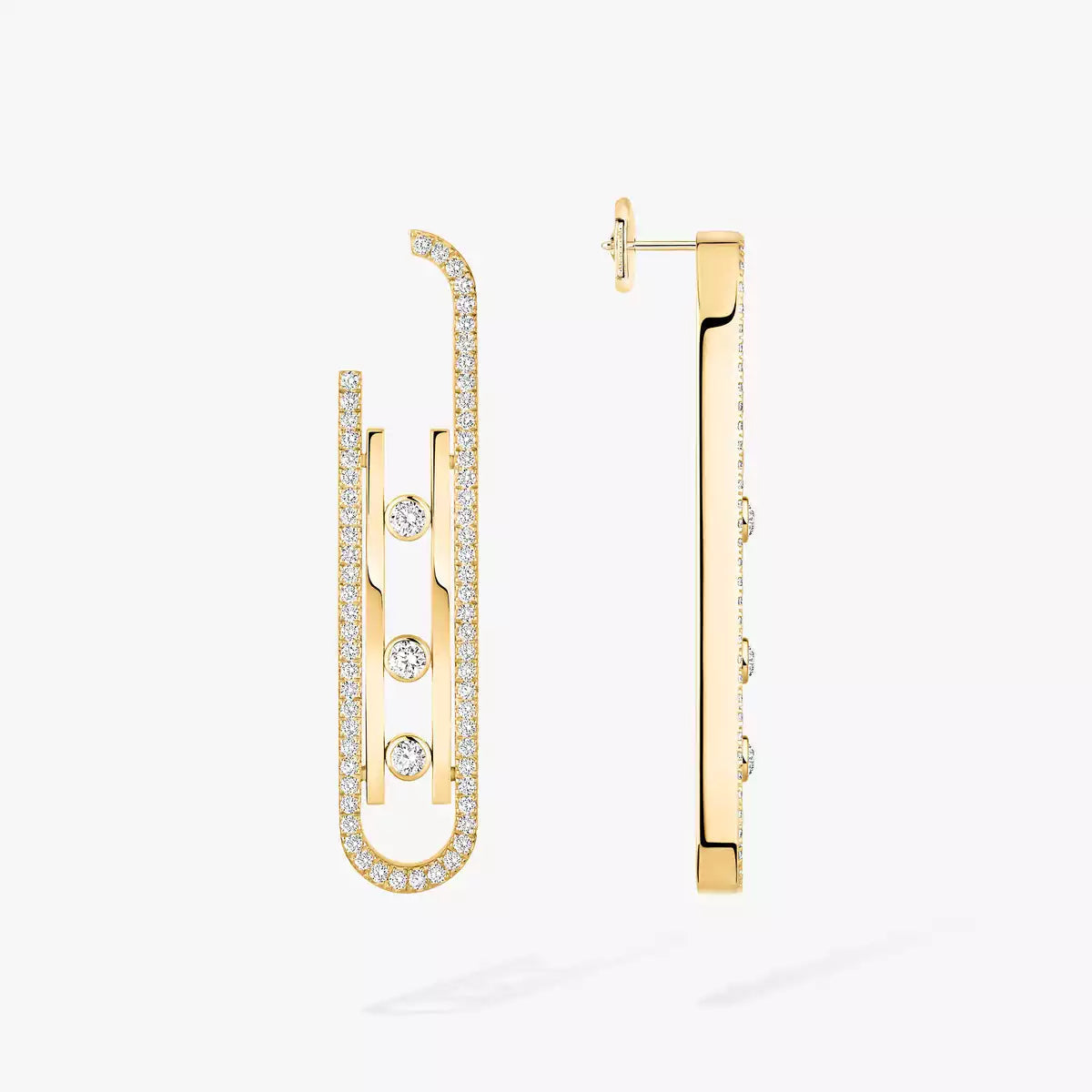 [Lume Jewels]Diamond Pendant Earrings Move 10Th