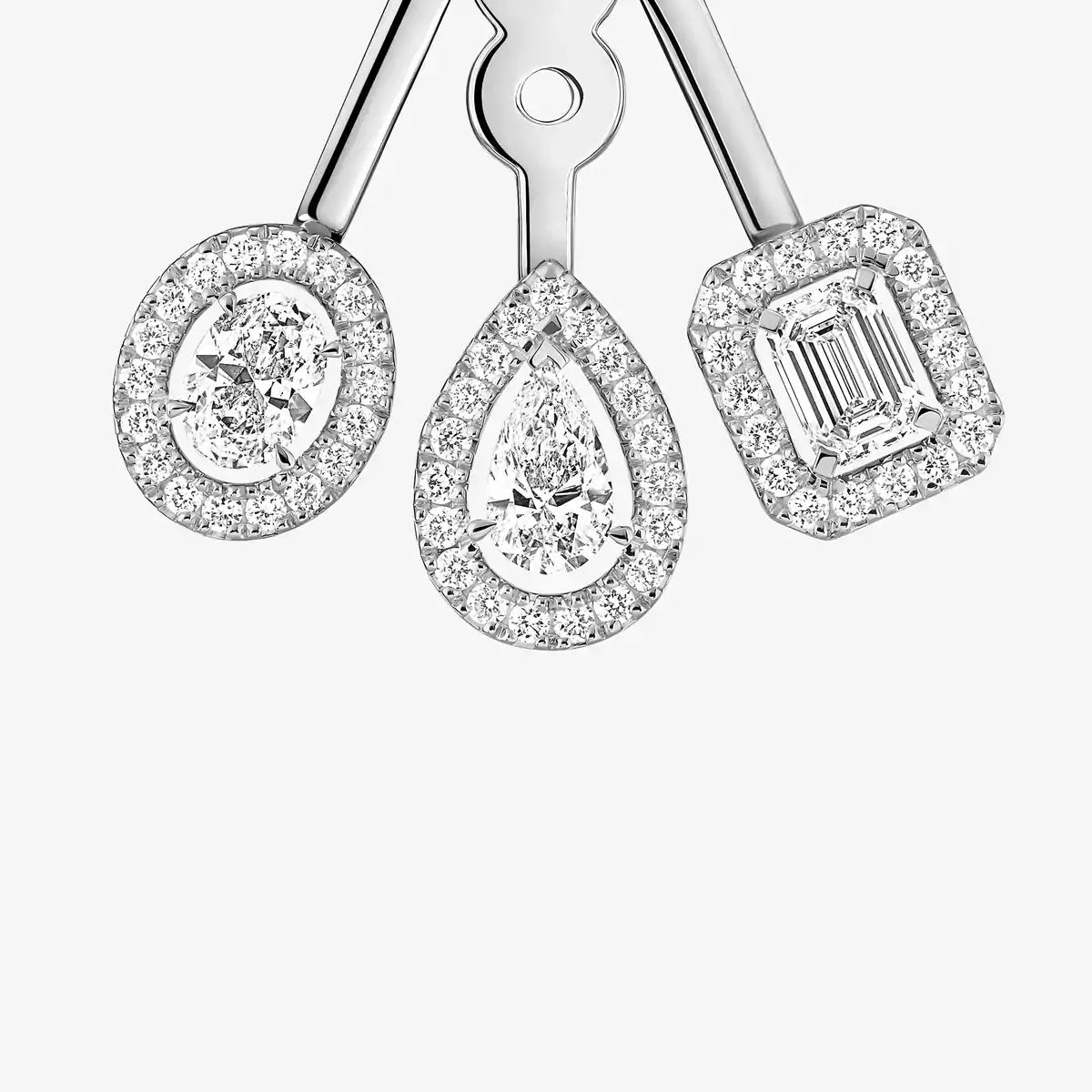 [Lume Jewels] My Twin Trio  Diamond Earrings