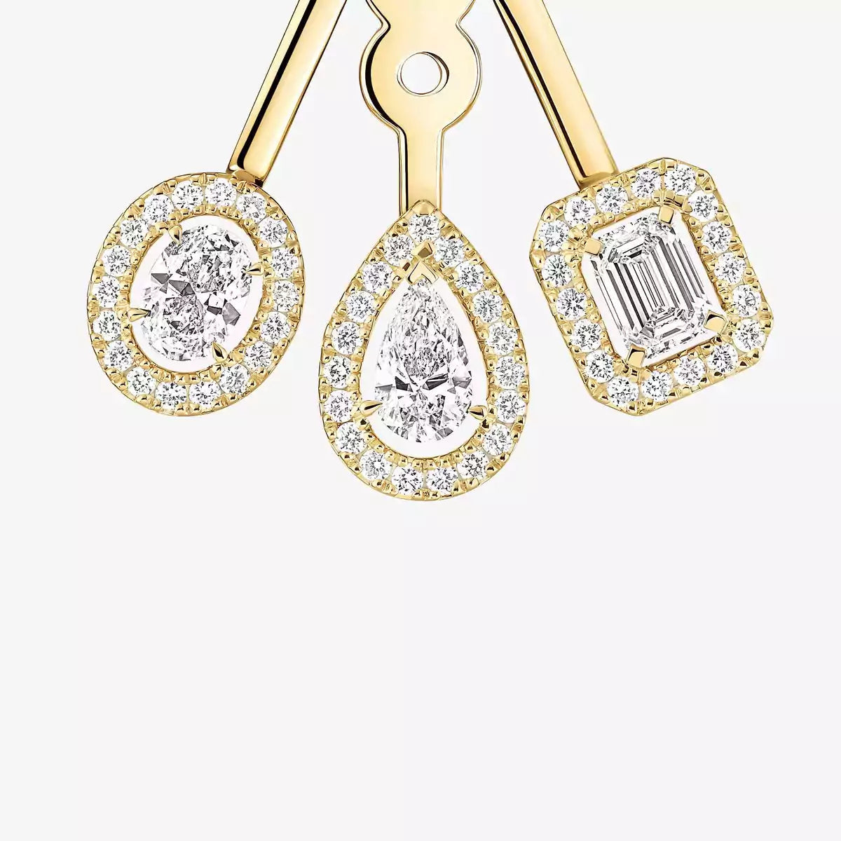 [Lume Jewels] My Twin Trio  Diamond Earrings