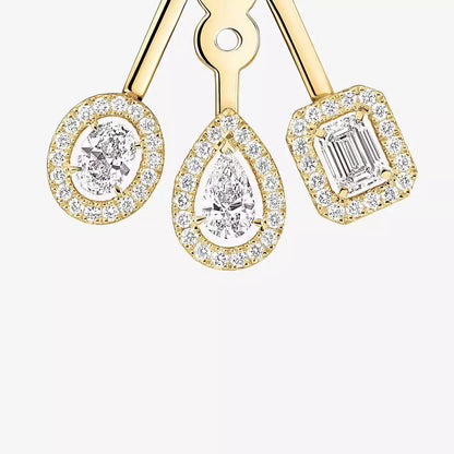 [Lume Jewels] My Twin Trio  Diamond Earrings