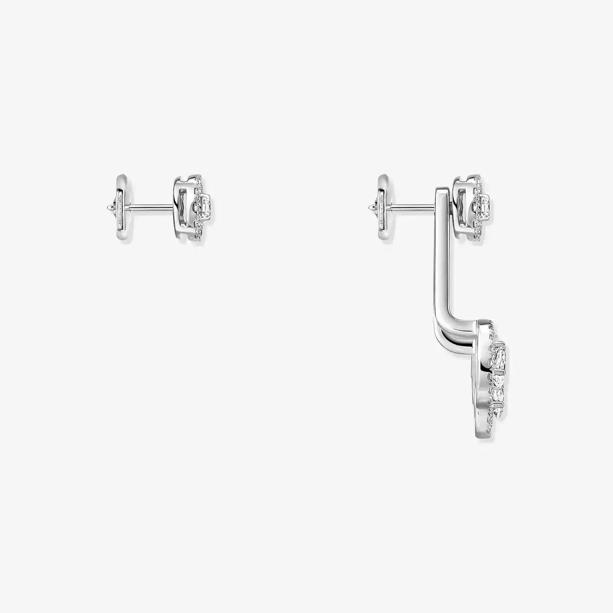 [Lume Jewels] My Twin Trio  Diamond Earrings