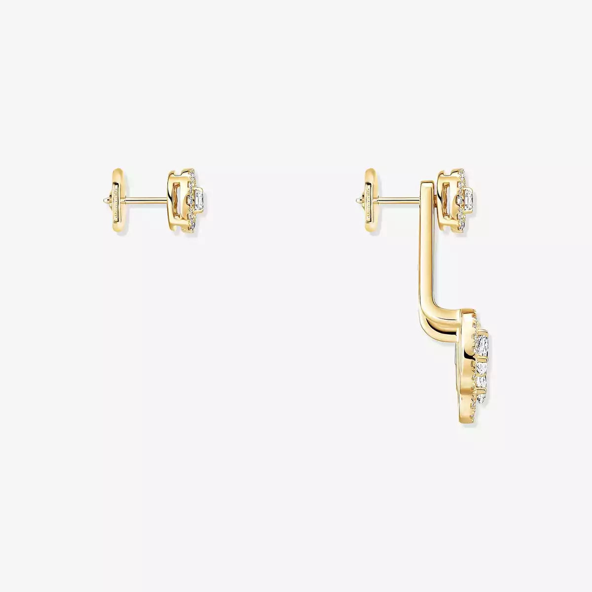 [Lume Jewels] My Twin Trio  Diamond Earrings
