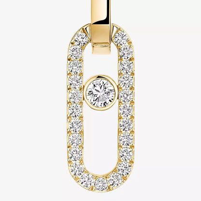 [Lume Jewels]Move Link Diamond Earrings