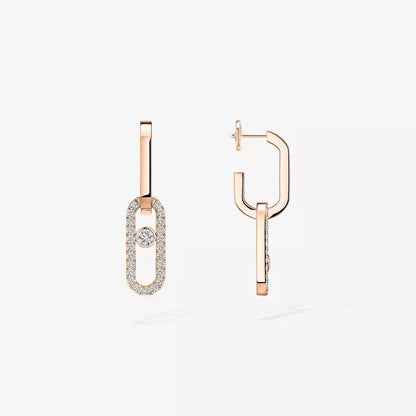 [Lume Jewels]Move Link Diamond Earrings