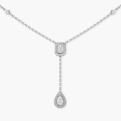 [Lume Jewels]Gold Diamond Tie Necklace