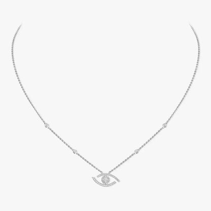[Lume Jewels]Pave_ Diamond Necklace Lucky Eye