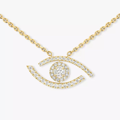 [Lume Jewels]Pave_ Diamond Necklace Lucky Eye