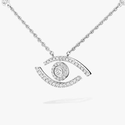 [Lume Jewels]Pave_ Diamond Necklace Lucky Eye