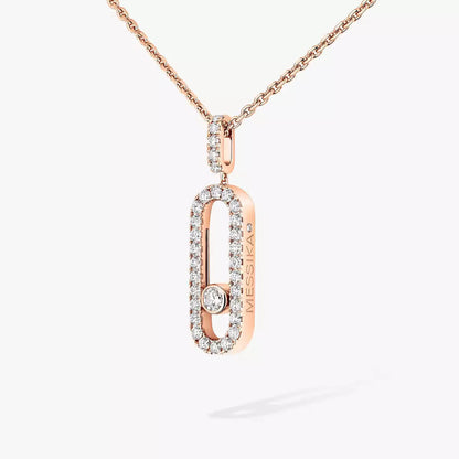 [Lume Jewels]Move Uno Diamond Necklace in Rose Gold