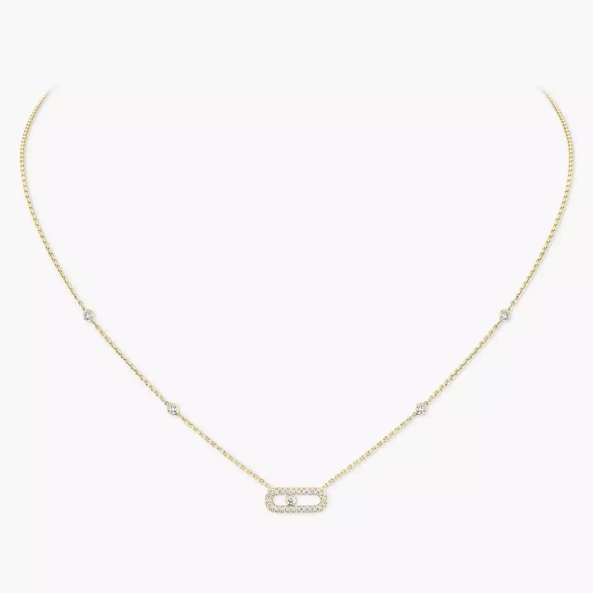 [Lume Jewels]Diamond Necklace Move Uno