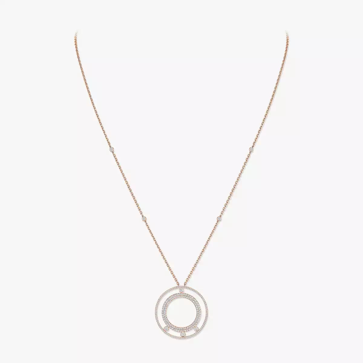 [Lume Jewels]Move Romane Long Pave_-Set Diamond Necklace