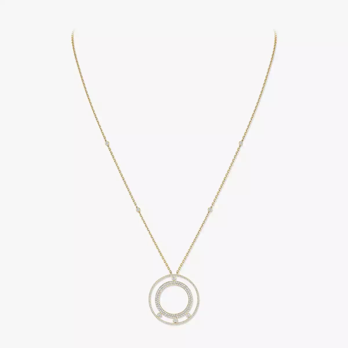 [Lume Jewels]Move Romane Long Pave_-Set Diamond Necklace