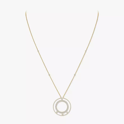 [Lume Jewels]Move Romane Long Pave_-Set Diamond Necklace