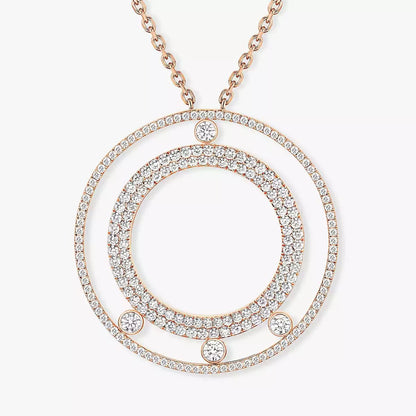 [Lume Jewels]Move Romane Long Pave_-Set Diamond Necklace