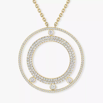 [Lume Jewels]Move Romane Long Pave_-Set Diamond Necklace