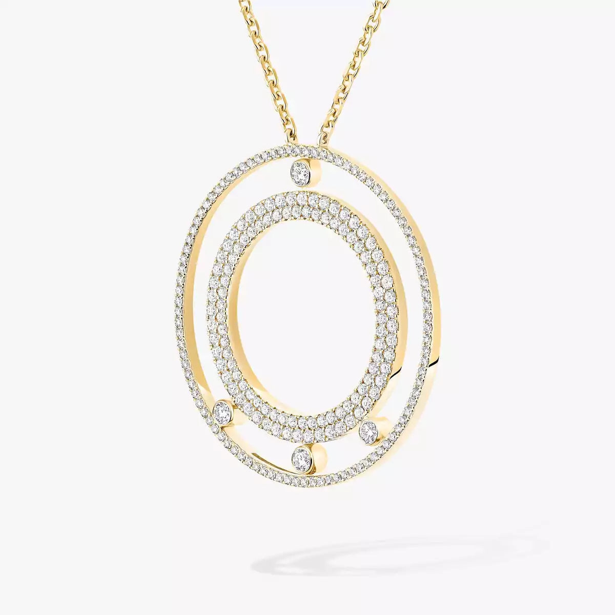 [Lume Jewels]Move Romane Long Pave_-Set Diamond Necklace