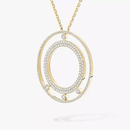 [Lume Jewels]Move Romane Long Pave_-Set Diamond Necklace