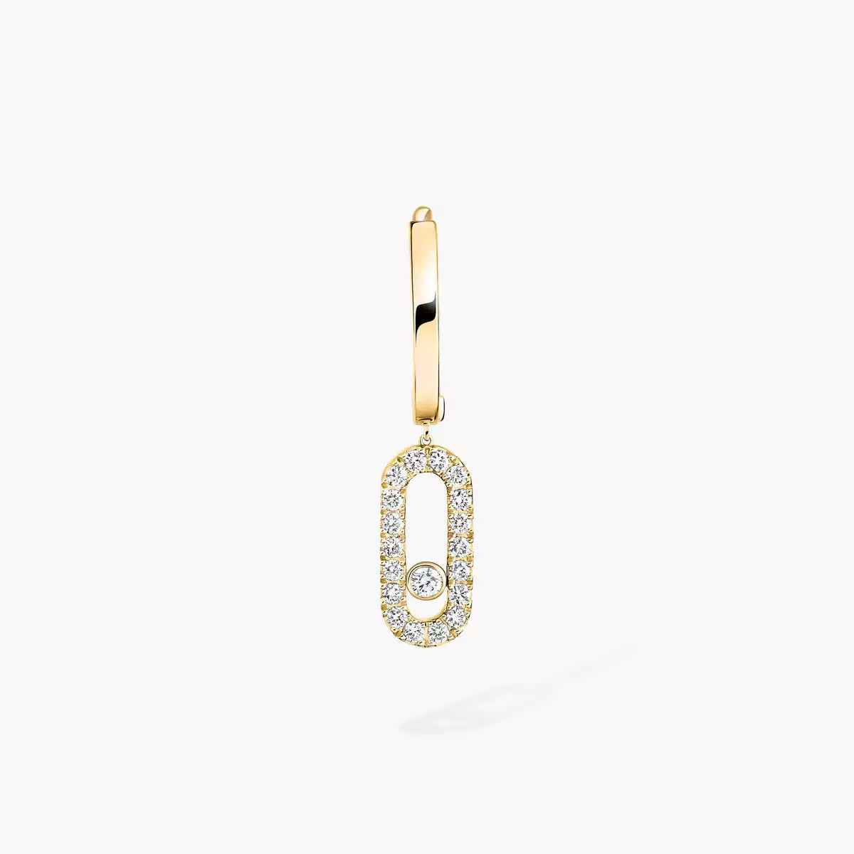 [Lume Jewels]Move Uno Single Diamond Hoop Earring