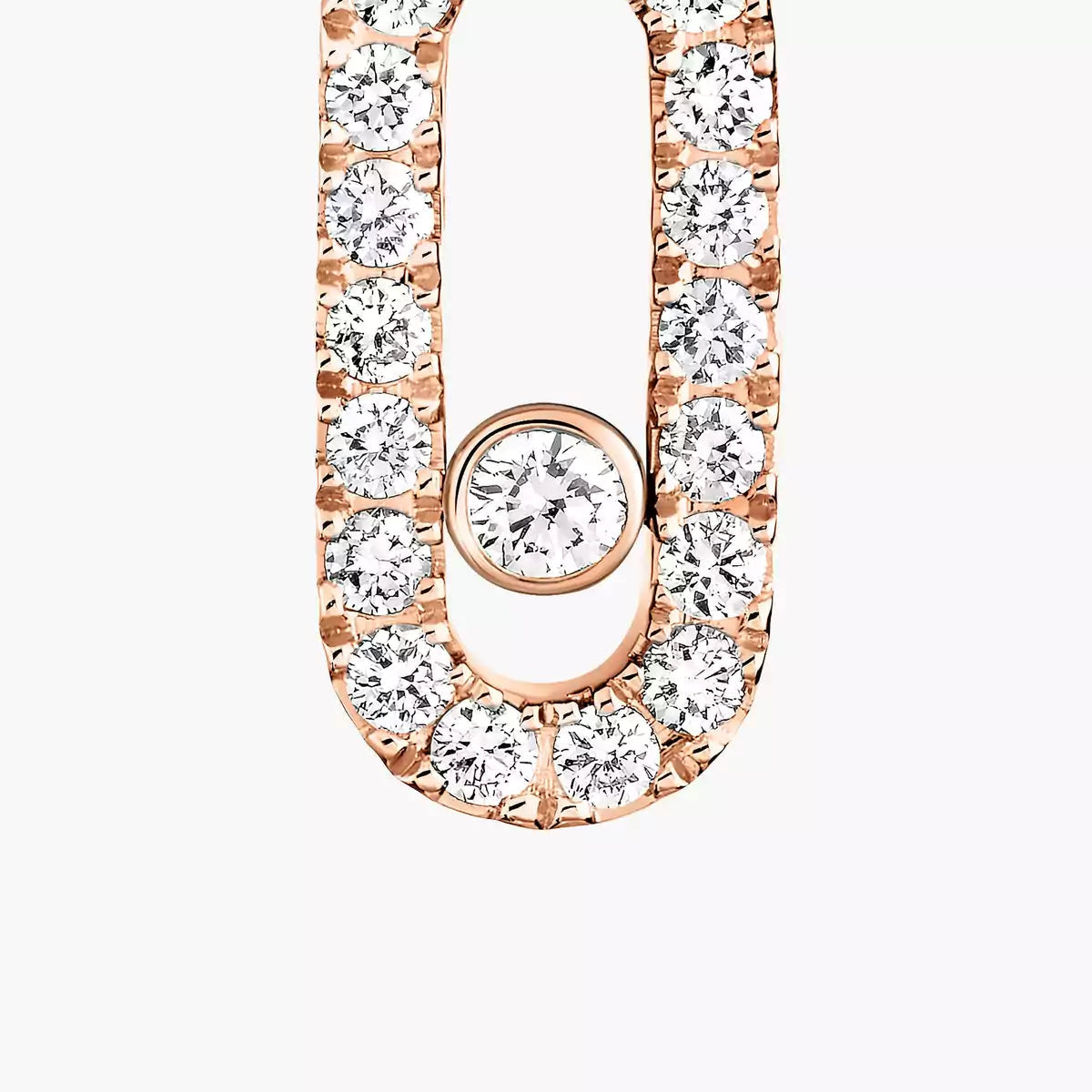[Lume Jewels]Move Uno Single Diamond Hoop Earring