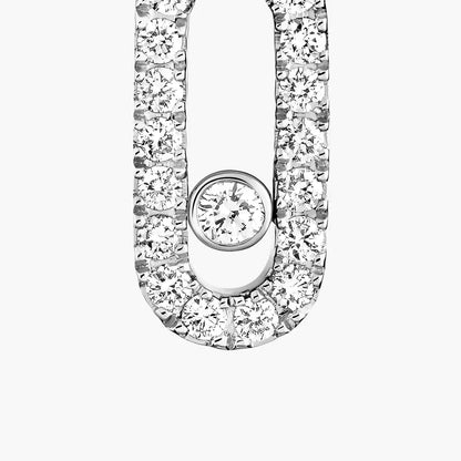 [Lume Jewels]Move Uno Single Diamond Hoop Earring