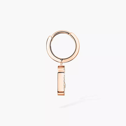[Lume Jewels]Move Uno Single Diamond Hoop Earring
