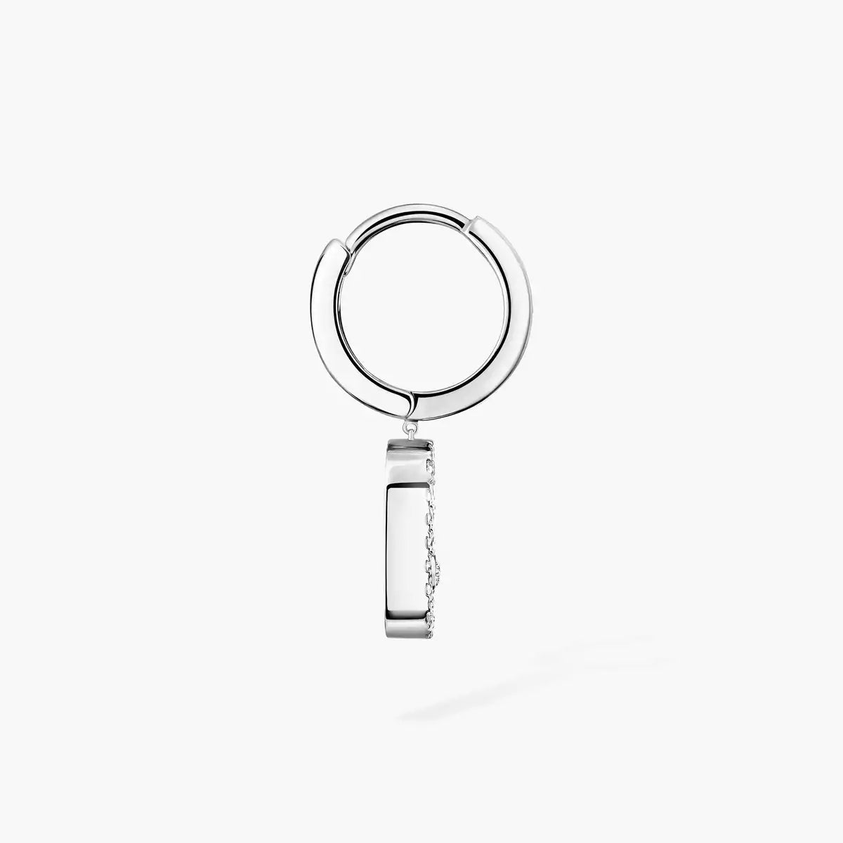 [Lume Jewels]Move Uno Single Diamond Hoop Earring