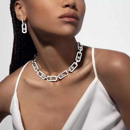 [Lume Jewels]So Move XL Diamond Pendant Earrings