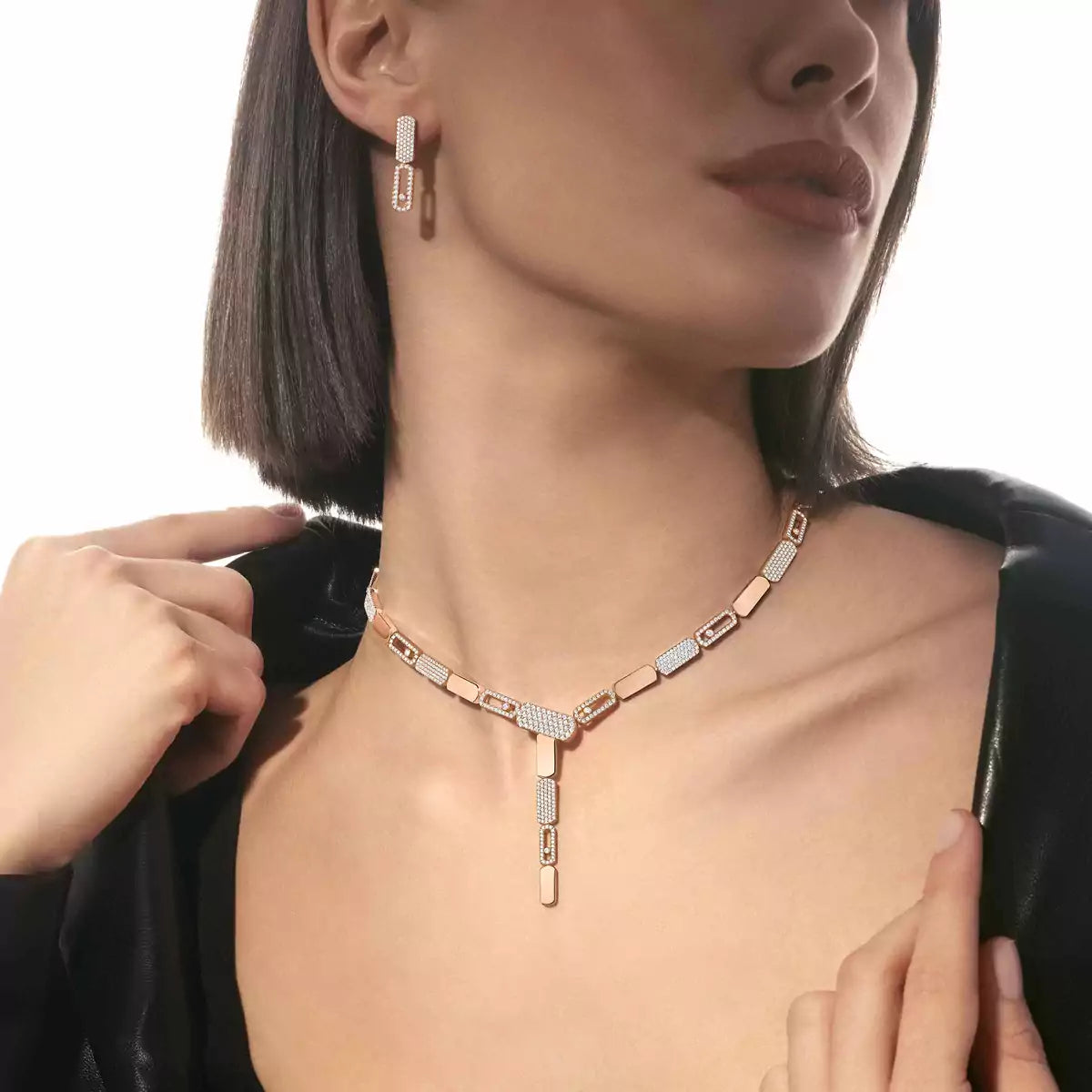 [Lume Jewels]Imperial Move SM Diamond Earrings