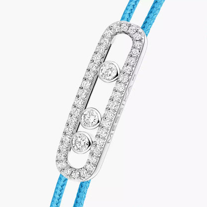 [Lume Jewels]Messika Care(s) pink cord pavé bracelet