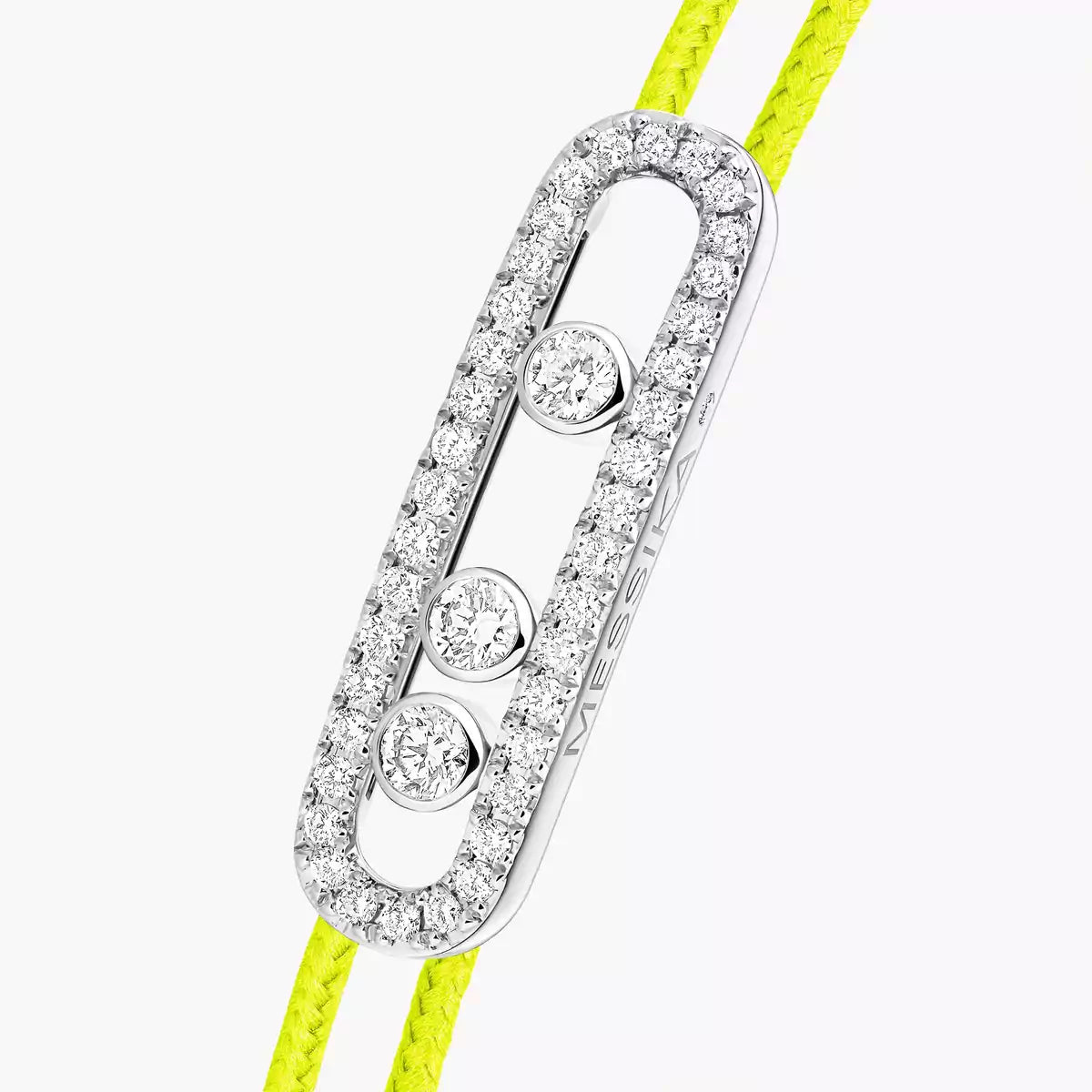 [Lume Jewels]Messika Care(s) pink cord pavé bracelet
