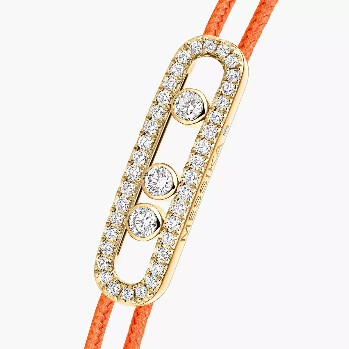 [Lume Jewels]Messika Care(s) pink cord pavé bracelet
