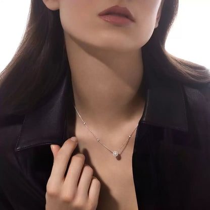 [Lume Jewels]Diamond Necklace 0,20ct Brilliant Shape Joy