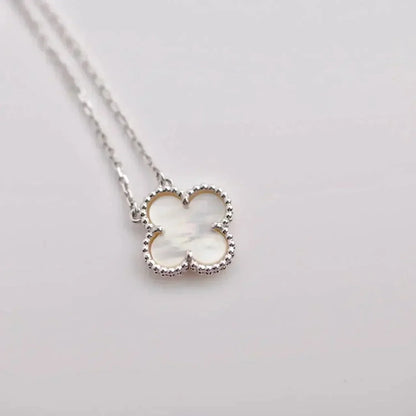 ¡®Lume Jewels¡¯CLOVER  15MM WHITE MOTHER-OF-PEARL SILVER