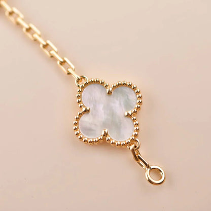 [Lume Jewels]New CLOVER WHITE PEARL MOP 5 MOTIF BRACELET COLLECTION