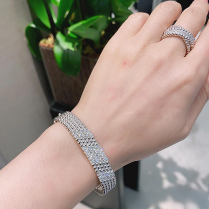[Lume Jewels]  FIVE-ROW DIAMOND BRACELET