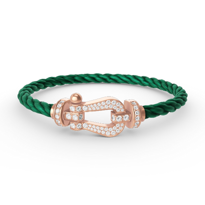 ¡®Lume Jewels¡¯FORCE LARGE HORSESHOE FULL DIAMOND BRACELET ROSE GOLD