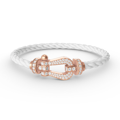 ¡®Lume Jewels¡¯FORCE LARGE HORSESHOE FULL DIAMOND BRACELET ROSE GOLD