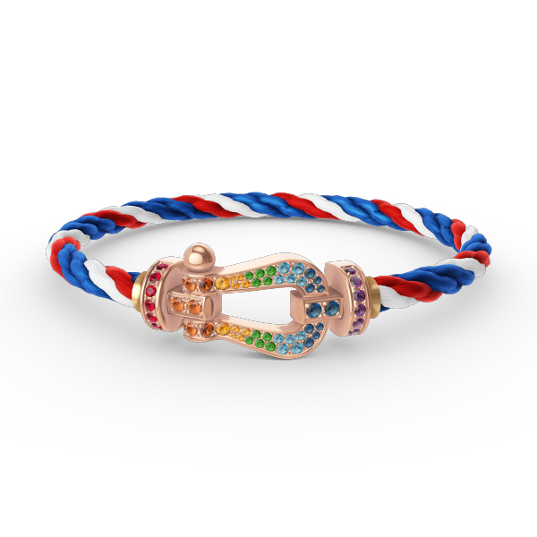 ¡®Lume Jewels¡¯FORCE LARGE HORSESHOE  COLORED DIAMOND BRACELET ROSE GOLD