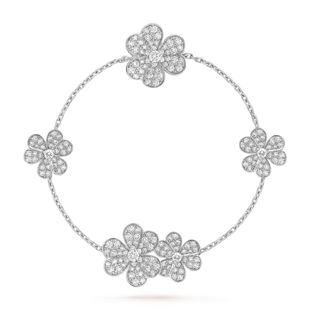 ¡®Lume Jewels¡¯FRIVOLE SILVER 5 FLOWERS BRACELET