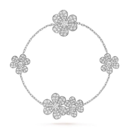 ¡®Lume Jewels¡¯FRIVOLE SILVER 5 FLOWERS BRACELET