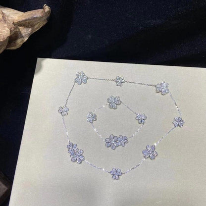¡®Lume Jewels¡¯FRIVOLE SILVER 5 FLOWERS BRACELET