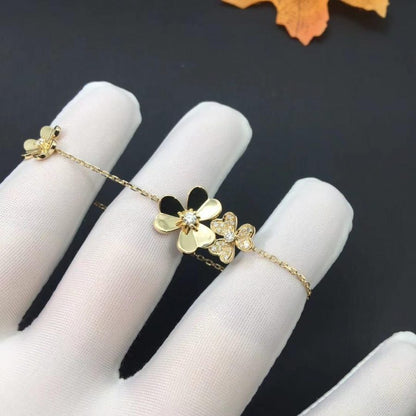 ¡®Lume Jewels¡¯FRIVOLE GOLD 5 FLOWERS BRACELET