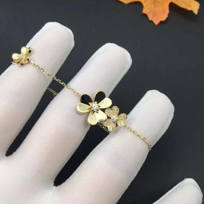 ¡®Lume Jewels¡¯FRIVOLE GOLD 5 FLOWERS BRACELET