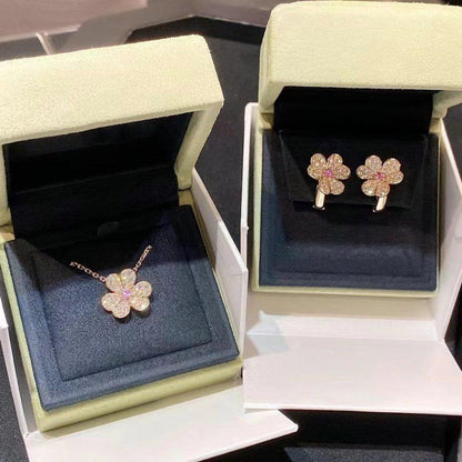 ¡®Lume Jewels¡¯FRIVOLE PINK GOLD FLOWER DIAMOND EARRINGS