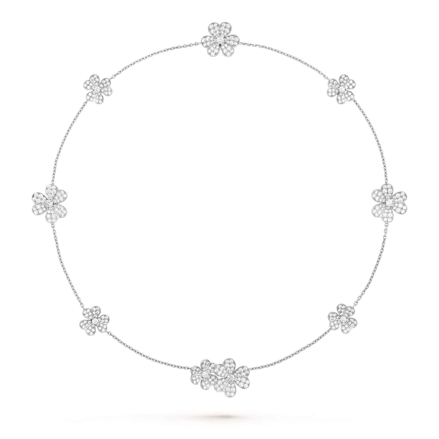 ¡®Lume Jewels¡¯FRIVOLE SILVER 9 FLOWERS NECKLACE