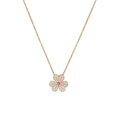 ¡®Lume Jewels¡¯FRIVOLE ROSE GOLD FLOWER DIAMOND NECKLACE